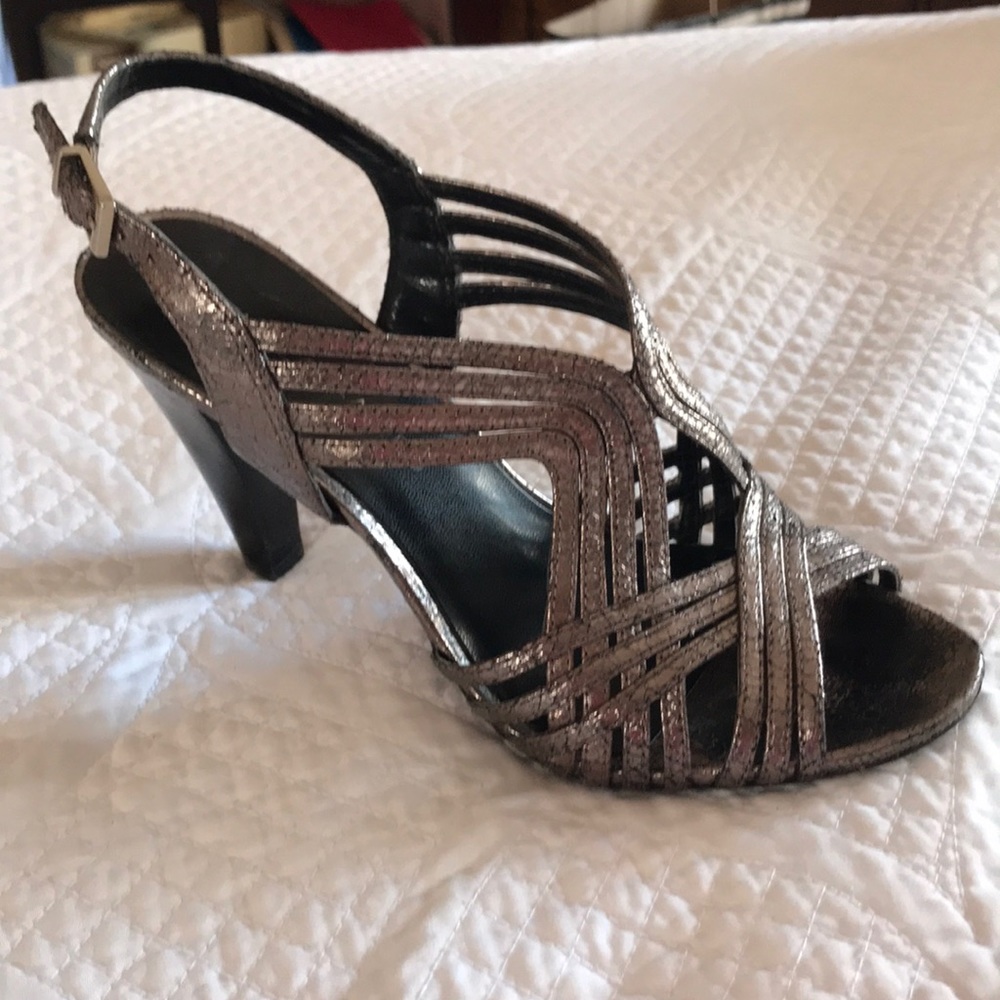 Franco Sarto Pewter heels